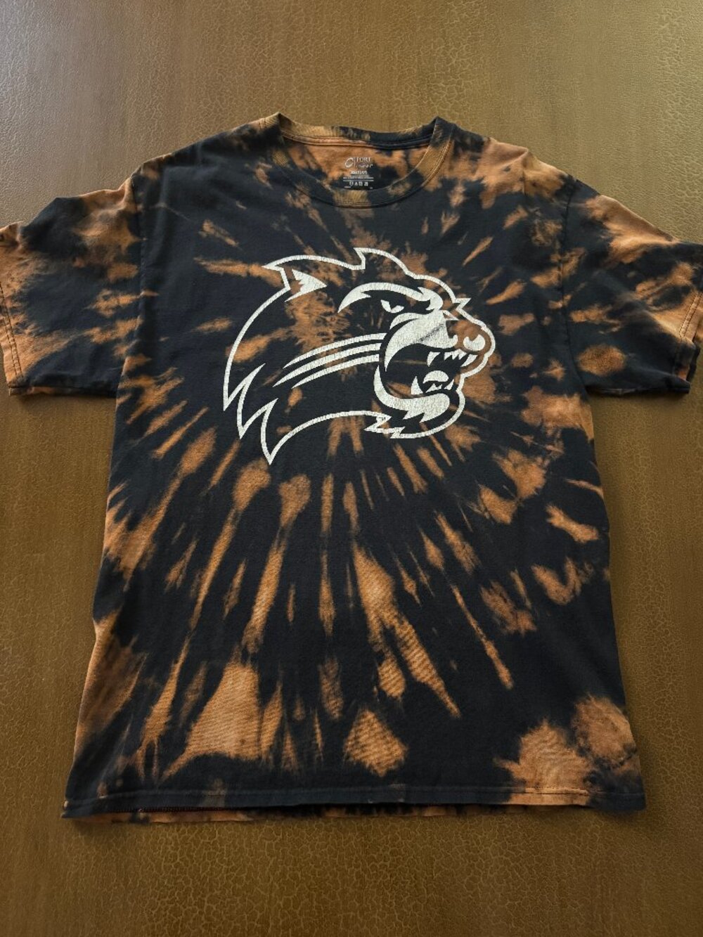Western Carolina University Catamounts Tie Dye Short Sleeve Tshirt - SIze Large